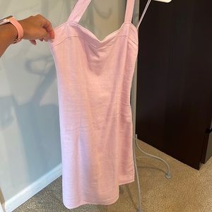 Abercrombie light pink linen dress